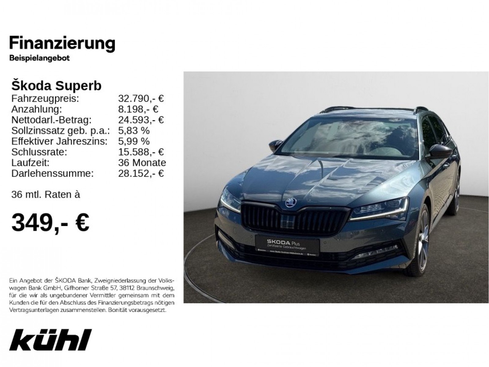 Superb Combi 2.0 TDI DSG 4x4 Sportline ABT Leistungssteigerung Navi, AHK, Matrix, Standheizung