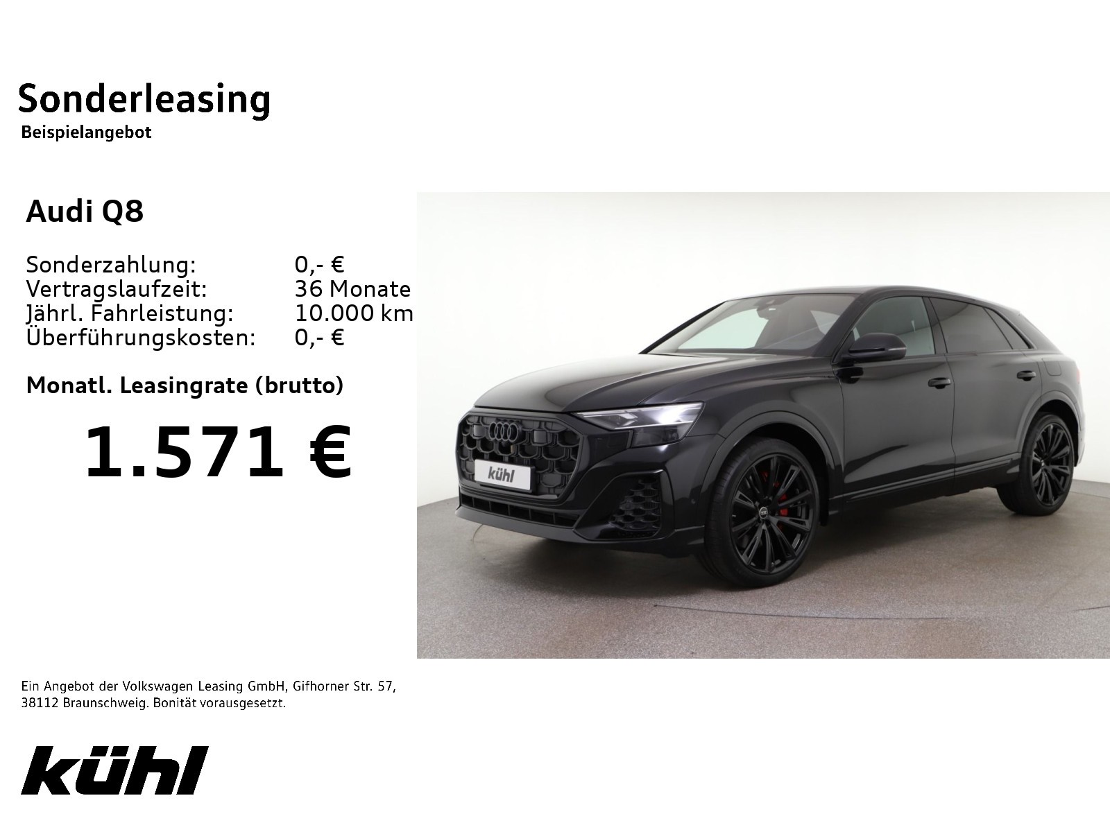 Q8 SUV 60 TFSI e quattro 23' Laser OLED Pano advanced Remote Park